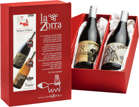 Pack ElCorte Inglés Club Gourmet Robert Parker Selección La Zorra Raro 8vírgenes Vinos La Zorra