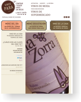 VinosPara Blog by Maite Corsin Vino La Zorra 2010 Rufete y Tempranillo